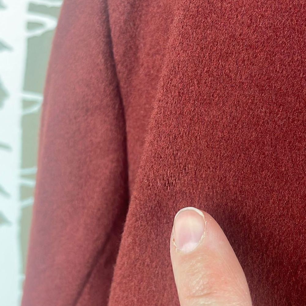 L.L. Bean Terracotta Rust Brown Wool Cashmere 3 Button Blazer sz 18R - Picture 8 of 12